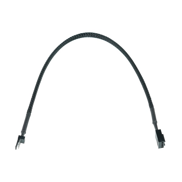 Phobya adaptor 3Pin (socket) to 4Pin PWM (plug) 30cm - black