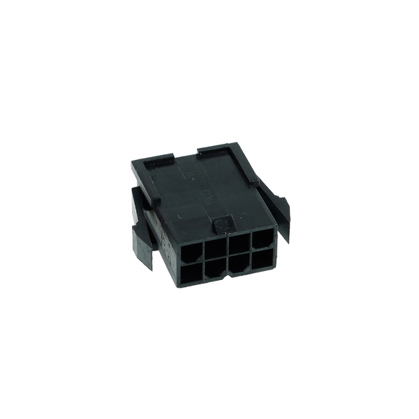 Phobya ATX Power Connector 4+4Pin female inkl. 8 Pins - Black
