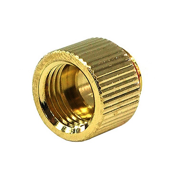 Phobya Extension G1/4 - G1/4 - Knurled - gold plated