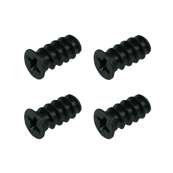 Phobya Fan screws, 4 pieces (small) - black