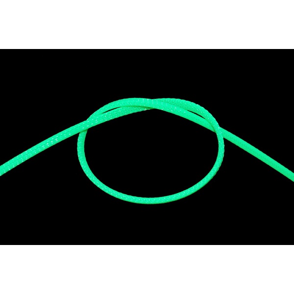Phobya Flex Sleeve 6mm (1/4) UV green 1m