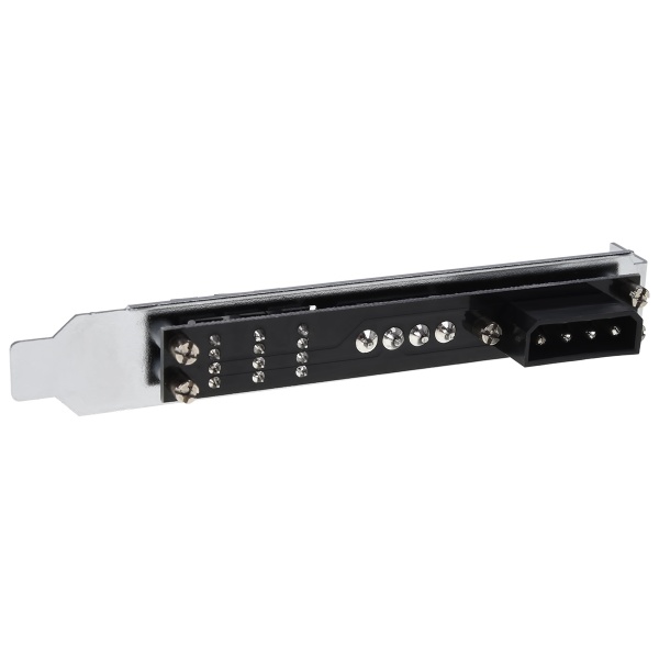 Phobya PCI slot cover 4Pin Molex & 3x 4Pin PWM fan plug