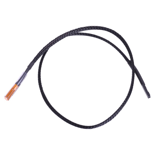 Phobya Temperature Sensor single 50cm - black sleeved