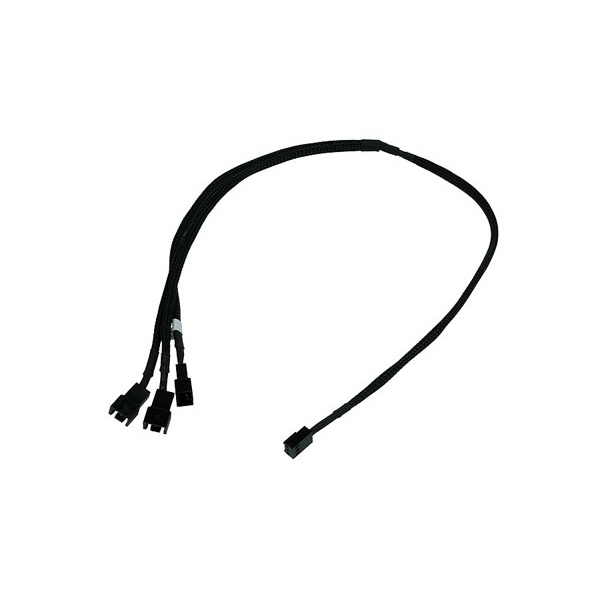 Phobya Y-Cable 3Pin Molex to 3x 3Pin Molex 60cm - black