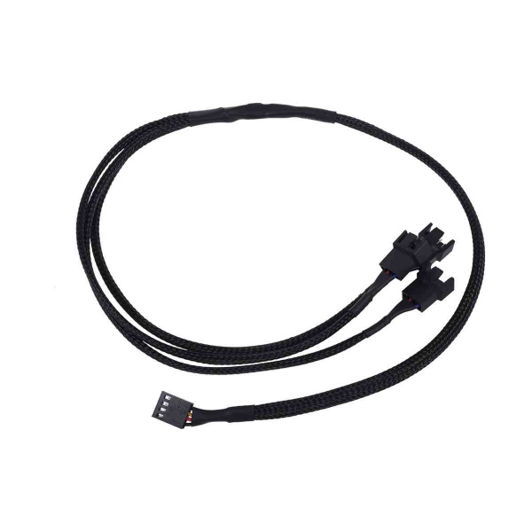 Phobya Y-cable 4Pin PWM to 3x 4Pin PWM 60cm - black