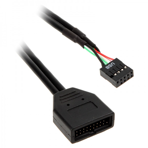 Silverstone Adapters internal USB 3.0 to USB 2.0 internally - 10 cm