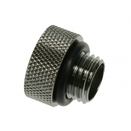 Adapter Bitspower 1/4 inch to Female 1/4 inch - Long, Shiny Black