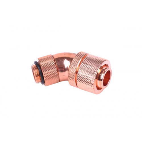 Alphacool 16/10 compression fitting 45- Rotary G1/4 -  Shiny Copper