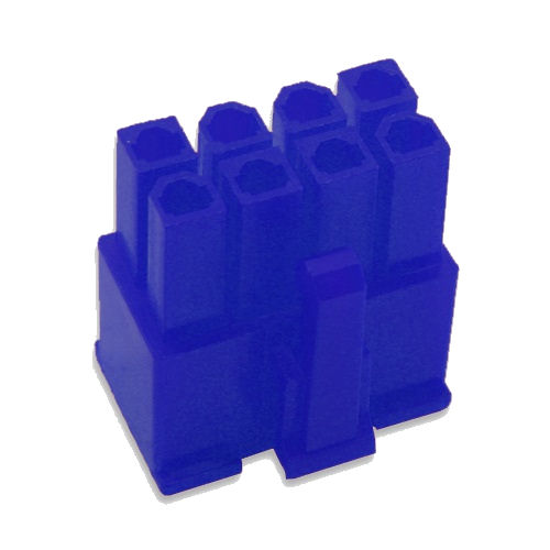 8 Pin Female PCI-Express Power Connector - UV Blue