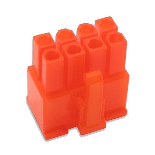 8 Pin Female ATX Power Connector - UV Orange