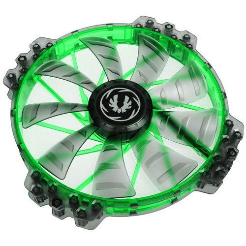 BitFenix Spectre PRO 200mm Green LED Fan - black