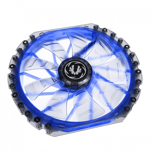 BitFenix Spectre PRO 230mm Blue LED Fan - Black