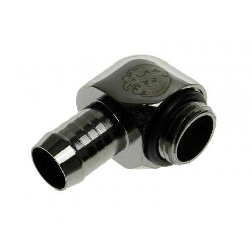 Bitspower Fittings Angle 1/4 inch to 10mm ID - Shiny Black