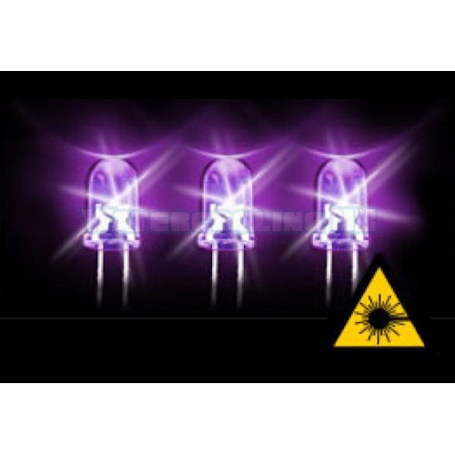 3mm super-bright LED ultra violet 300mcd 20- 3.1V
