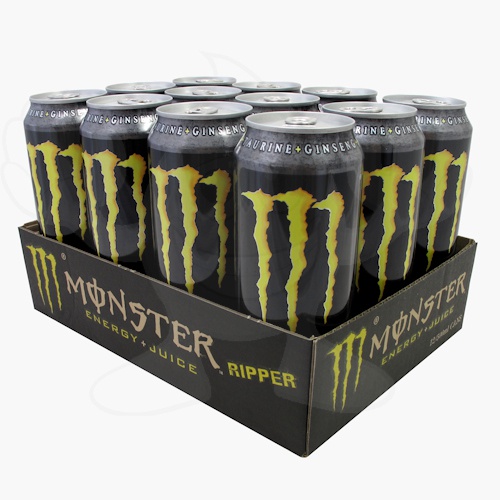 Monster Energy Drink (Ripper) - 12x 500ml Crate