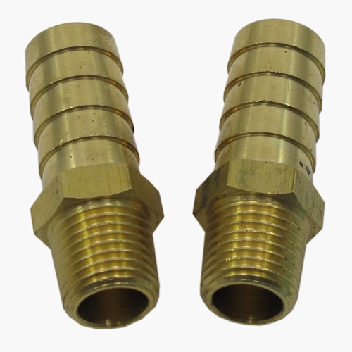 *CL* 1/4 NPT - 1/2 Hose Tail Barb (2 Pack)