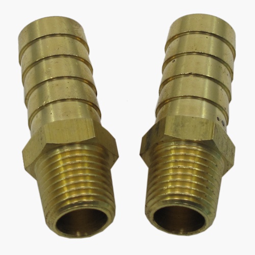 *CL* 1/4 NPT - 3/8 Hose Tail Barb (2 Pack)