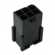 View Alternative product 6 Pin Square Male VGA Power Connector - Black