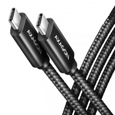 View Alternative product AXAGON BUCM4X-CM10AB USB-C to USB-C cable, USB4 Gen 3×2, 1 m, PD 240W, 8K HD, ALU, braided - black