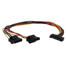View Alternative product SATA Strom-Y-cable, SATA socket to 2x 4Pin Molex plug 30cm