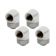 View Alternative product XSPC G1/4, 90 Degree Rotary Fitting V2 - Chrome (4 Pack)