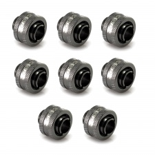 View Alternative product XSPC G1/4 to 7/16 ID 5/8 OD Compression Fitting V2  - Black Chrome (8 Pack)