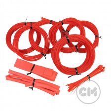View Alternative product UV Red Cable Modders (U-HD) High Density Braid Sleeving Kit - Medium