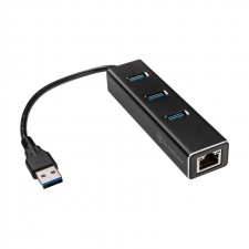 View Alternative product Silverstone SST-EP04 3-Port USB 3.0 Hub with Gigabit Ethernet - Black