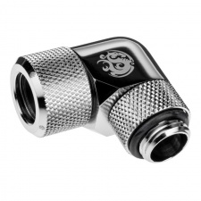 View Alternative product BitsPower Advanced adapter 90 degrees G1/4 inch AG to 12mm OD hard tube - rotatable, silver