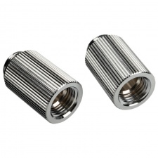 View Alternative product BitsPower Touchaqua adapter straight G1 / 4 inch male to G1 / 4 inch female - 2-pack, 25mm, silver