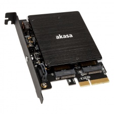 View Alternative product Akasa M.2 PCI-E SATA RGB LED Adapter Card