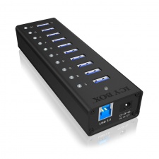 View Alternative product ICY BOX IB-AC6110 HUB, 10x USB 3.0, incl.power supply, aluminum housing, black