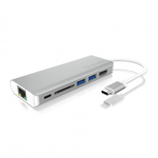 View Alternative product ICY BOX IB-DK4034-CPD Multi DockingStation, USB 3.0 Type C, HDMI, Ethernet - silver