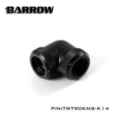 View Alternative product Barrow 14mm OD - Twin Seal Hard Tube 90 Degree Compression Fitting - Black