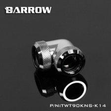 View Alternative product Barrow 14mm OD - Twin Seal Hard Tube 90 Degree Compression Fitting - Shiny Silver