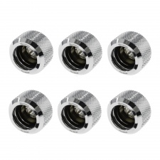 View Alternative product Barrow G1/4 - 14mm OD Twin Seal Hard Tube Compression Fitting - Shiny Silver (6 Pack)