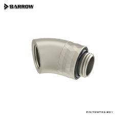 View Alternative product Barrow G1/4 Dazzle Series Male Rotary to 45 Degree Female Angle - White Silver