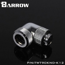 View Alternative product Barrow G1/4 Male Rotary to 90 Degree, 12mm Hard Tube Compression Fitting - Shiny Silver