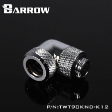 View Alternative product Barrow G1/4 Male Rotary to 90 Degree, 14mm Hard Tube Compression Fitting - Shiny Silver