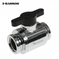 View Alternative product Barrow G1/4 Mini Ball Valve, Black Handle - Shiny Silver