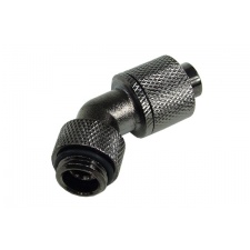 View Alternative product 13/10mm (10x1.5mm) Compression Fitting 45- Rotary G1/4 - Knurled - Black Nickel