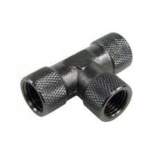 View Alternative product T-Piece Inner Thread G1/4 - Compact  Knurled  Black Nickel
