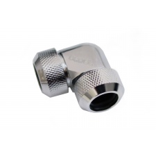 View Alternative product Alphacool Eiszapfen 13mm HardTube compression fitting 90- L-connector for Acryl- brass tubes (rigid or hard tubes) - knurled - chrome