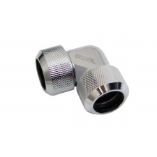 View Alternative product Alphacool Eiszapfen 16mm HardTube compression fitting 90- L-connector for Acryl- brass tubes (rigid or hard tubes) - knurled - chrome