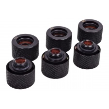 View Alternative product Alphacool HT 16mm HardTube compression fitting G1/4 - knurled - deep black sixpack