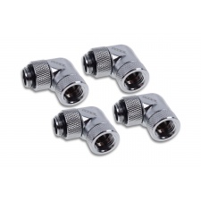 View Alternative product Alphacool Icicle angled adapter 90° rotatable G1/4 AG to G1/4 IG - 4pcs Set Chrome