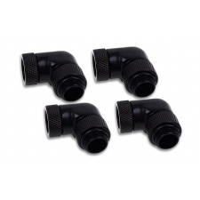View Alternative product Alphacool Icicle angled adapter 90° rotatable G1/4 AG to G1/4 IG - 4pcs Set Deep Black