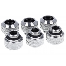 View Alternative product Alphacool icicles 12mm HardTube compression fitting G1/4 for carbon tubes (rigid or hard tubes) - knurled - chrome sixpack