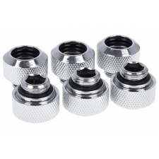 View Alternative product Alphacool Eiszapfen 13mm HardTube Compression Fitting G1/4 for rigid tubes - knurled - Chrome Six Pack