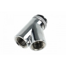 View Alternative product Alphacool Y-connector 45degree - G1/4 Rotary - 2x Female 1x Male - Chrome